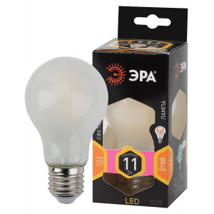 Лампа светодиодная Эра E27 11W 2700K F-LED A60-11W-827-E27 frost Б0035035