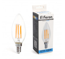 Лампа светодиодная Feron LB-717 Свеча E14 15W 6400K 38259