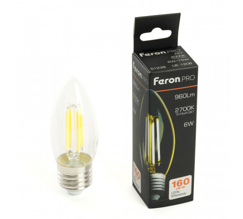 Светодиодная лампа Feron LB-1206 E27 6W 2700K 51238 Светодиодная лампа Feron LB-1206 E27 6W 2700K 51238