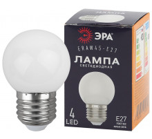 Лампа светодиодная Эра E27 1W 3000K ERAW45-E27 Б0049577