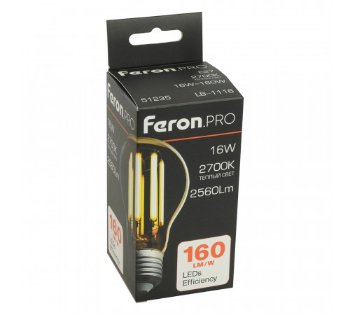 Светодиодная лампа Feron LB-1116 E27 16W 2700K 51235 Светодиодная лампа Feron LB-1116 E27 16W 2700K 51235