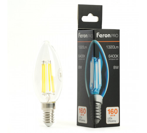 Лампа светодиодная Feron LB-1208 E14 8W 6400K 51249 Лампа светодиодная Feron LB-1208 E14 8W 6400K 51249