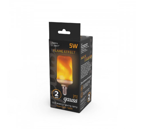 Лампа светодиодная Gauss E14 5W 1500K матовая 157401105