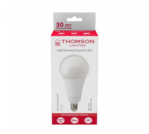 Лампа светодиодная Thomson E27 30W 4000K груша матовая TH-B2355 Лампа светодиодная Thomson E27 30W 4000K груша матовая TH-B2355