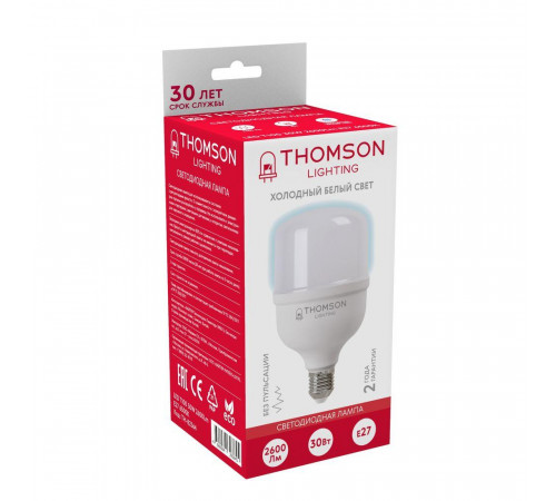 Лампа светодиодная Thomson E27 30W 6500K цилиндр матовый TH-B2364 Лампа светодиодная Thomson E27 30W 6500K цилиндр матовый TH-B2364