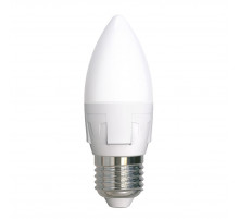 Лампа светодиодная Uniel LED-C37 7W/6500K/E27/FR PLP01WH UL-00011015
