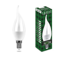 Лампа светодиодная Saffit SBC3707 Свеча на ветру E14 7W 4000K 55055