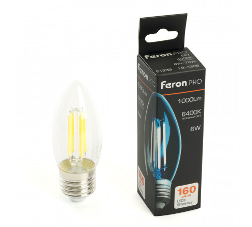 Светодиодная лампа Feron LB-1206 E27 6W 6400K 51240 Светодиодная лампа Feron LB-1206 E27 6W 6400K 51240