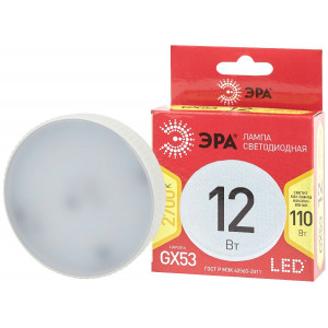 Лампа светодиодная Эра GX53 12W 2700K LED GX-12W-827-GX53 R Б0048012