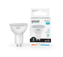 Лампа светодиодная Gauss GU10 11W 4100K матовая 13621