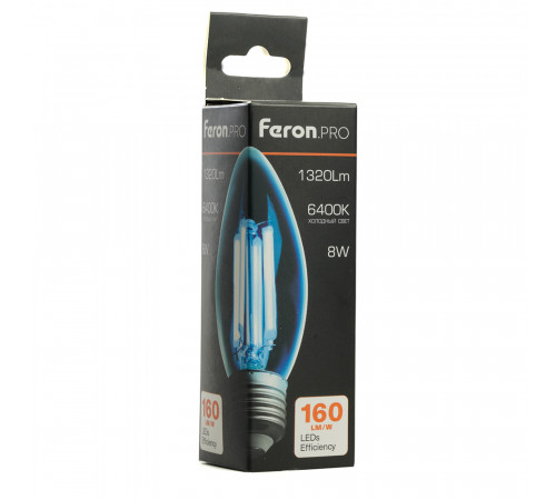 Светодиодная лампа Feron LB-1208 E27 8W 6400K 51243