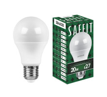 Лампа светодиодная Saffit SBA6020 шар E27 20W 6400K 55015
