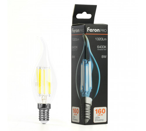 Лампа светодиодная Feron LB-1218 E14 8W 6400K 51267 Лампа светодиодная Feron LB-1218 E14 8W 6400K 51267