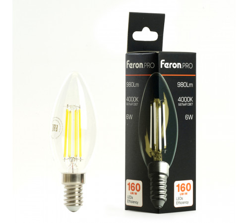 Светодиодная лампа Feron LB-1206 E14 6W 2700K 51244