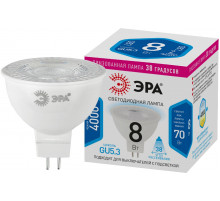 Лампа светодиодная Эра GU5.3 8W 4000K LED Lense MR16-8W-840-GU5.3 Б0054939