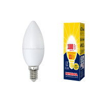 Лампа светодиодная (UL-00003812) Volpe E14 11W 3000K матовая LED-C37-11W/WW/E14/FR/NR