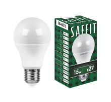 Лампа светодиодная Saffit SBA6015 шар E27 15W 6400K 55012