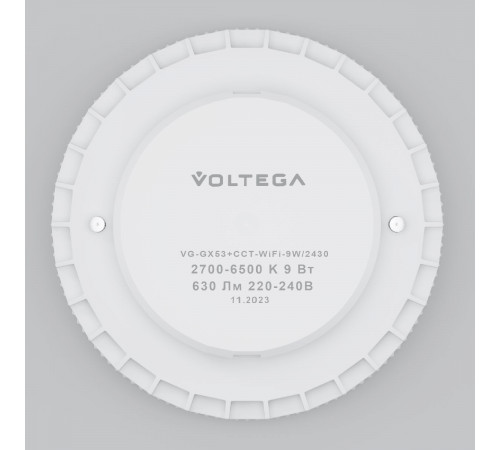 Лампа светодиодная Voltega Wi-Fi bulbs GX53 9W 2700K-6500K DIM 2430 Лампа светодиодная Voltega Wi-Fi bulbs GX53 9W 2700K-6500K DIM 2430
