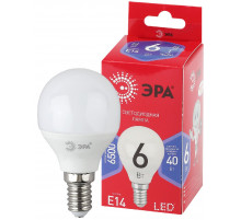 Лампа светодиодная Эра E14 6W 6500K LED P45-6W-865-E14 R Б0045356