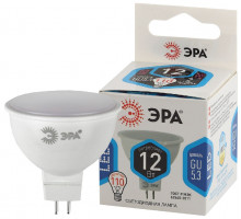 Лампа светодиодная Эра GU5.3 12W 4000K LED MR16-12W-840-GU5.3 Б0047738