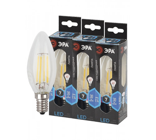 Лампа светодиодная Эра E14 7W 4000K F-LED B35-7W-840-E14 Б0027943 Лампа светодиодная Эра E14 7W 4000K F-LED B35-7W-840-E14 Б0027943