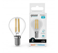 Лампа светодиодная Gauss Filament Elementary E14 12W 4100K 52122