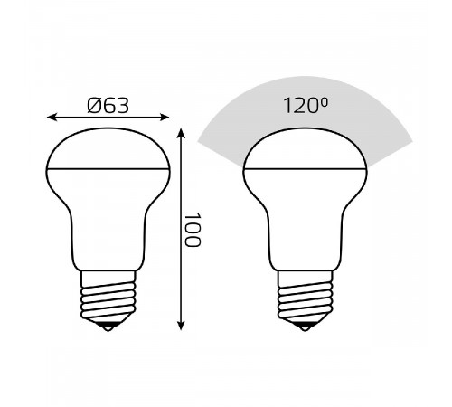 Лампа светодиодная Gauss E14 8W 4100K матовая 63228 Лампа светодиодная Gauss E14 8W 4100K матовая 63228