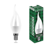 Лампа светодиодная Saffit SBC3709 Свеча на ветру E14 9W 4000K 55130
