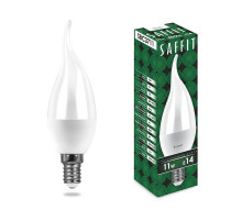 Лампа светодиодная Saffit SBC3711 Свеча на ветру E14 11W 4000K 55134