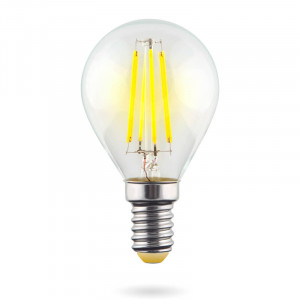 Лампа светодиодная Voltega E14 6W 2800К прозрачная VG10-G1E14warm6W-F 7021