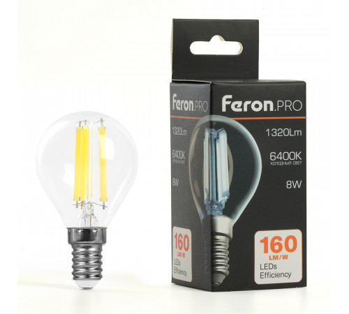 Лампа светодиодная Feron LB-1708 E14 8W 6400K 51261 Лампа светодиодная Feron LB-1708 E14 8W 6400K 51261
