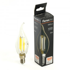 Лампа светодиодная Feron LB-1216 E14 6W 4000K 51263