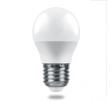 Лампа светодиодная Feron E27 6W 4000K шар матовый LB-1406 38069
