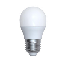 Лампа светодиодная (UL-00006533) Uniel E27 6W 4000K матовая LED-G45-6W/4000K/E27/FR/RA95 PLK01WH