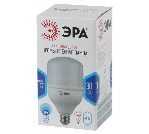 Лампа светодиодная Эра E27 30W 4000K LED POWER T100-30W-4000-E27 Б0027003 Лампа светодиодная Эра E27 30W 4000K LED POWER T100-30W-4000-E27 Б0027003
