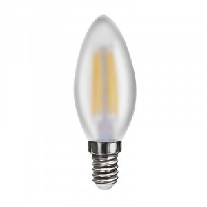 Лампа светодиодная Voltega E14 6W 4000К свеча матовая VG10-C2E14cold6W-F 7045