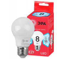 Лампа светодиодная Эра E27 8W 4000K ECO LED A55-8W-840-E27 Б0032096