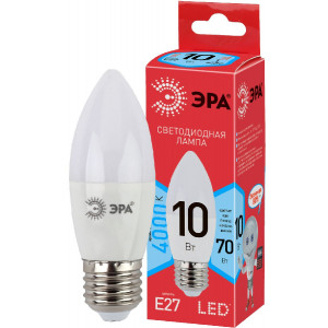 Лампа светодиодная Эра E27 10W 4000K LED B35-10W-840-E27 R Б0050696