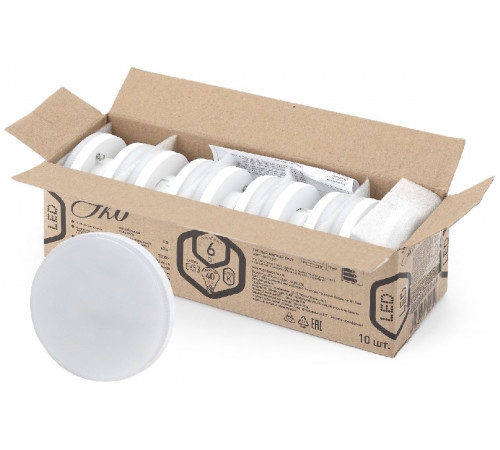 Лампа светодиодная Эра GX53 6W 2700K ECO LED GX-6W-827-GX53 (10-PACK) Б0036545