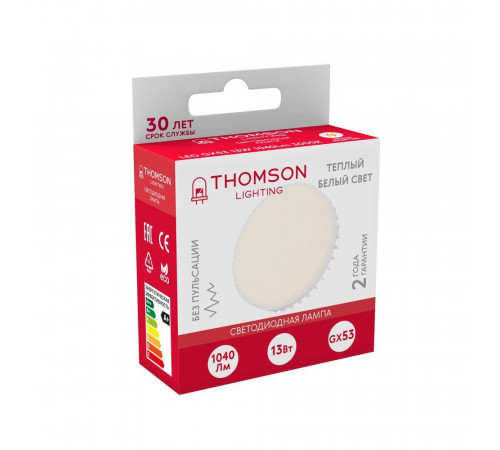 Лампа светодиодная Thomson GX53 13W 3000K TH-B4012 Лампа светодиодная Thomson GX53 13W 3000K TH-B4012