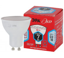Лампа светодиодная Эра GU10 7W 4000K ECO LED MR16-7W-840-GU10 Б0040876
