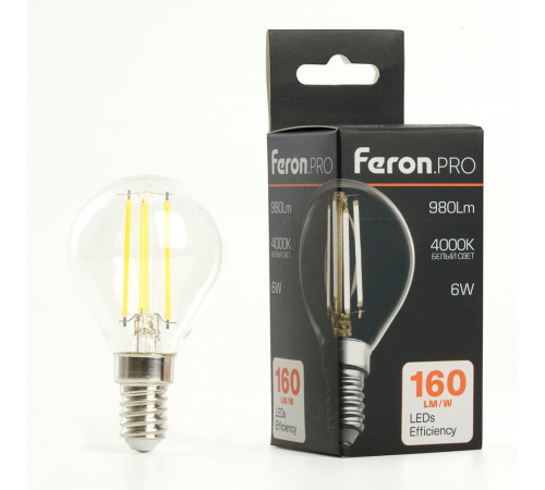 Лампа светодиодная Feron LB-1706 E14 6W 4000K 51257 Лампа светодиодная Feron LB-1706 E14 6W 4000K 51257