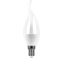 Лампа светодиодная Feron E14 13W 6400K свеча на ветру матовая SBC3713 55175