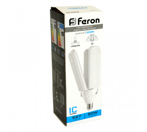 Лампа светодиодная Feron LB-653 E27 50W 6500К 48772 Лампа светодиодная Feron LB-653 E27 50W 6500К 48772