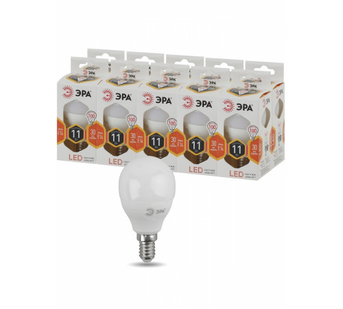 Лампа светодиодная Эра E14 11W 2700K LED P45-11W-827-E14 Б0032986 Лампа светодиодная Эра E14 11W 2700K LED P45-11W-827-E14 Б0032986
