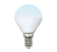Лампа светодиодная (UL-00002376) Uniel E14 6W 4000K матовая LED-G45-6W/NW/E14/FR/MB PLM11WH