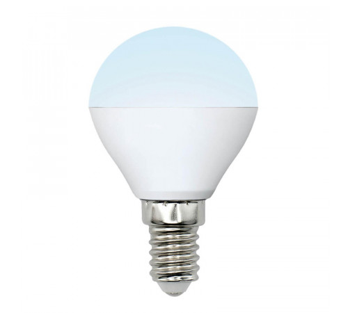 Лампа светодиодная (UL-00002376) Uniel E14 6W 4000K матовая LED-G45-6W/NW/E14/FR/MB PLM11WH Лампа светодиодная (UL-00002376) Uniel E14 6W 4000K матовая LED-G45-6W/NW/E14/FR/MB PLM11WH