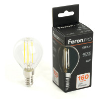 Лампа светодиодная Feron LB-1706 E14 6W 4000K 51257