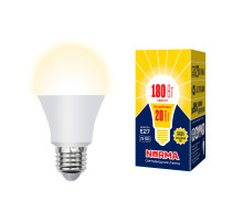Лампа светодиодная (UL-00004030) Volpe E27 20W 3000K матовая LED-A65-20W/WW/E27/FR/NR