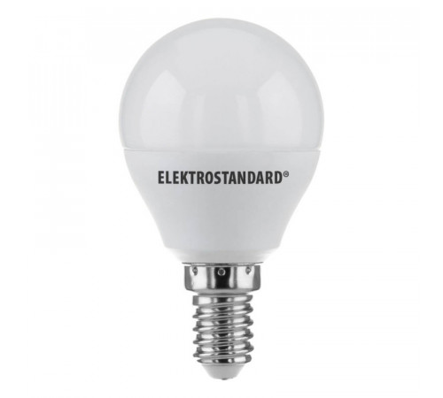 Лампа светодиодная Elektrostandard E14 7W 6500K шар матовый 4690389041556 Лампа светодиодная Elektrostandard E14 7W 6500K шар матовый 4690389041556